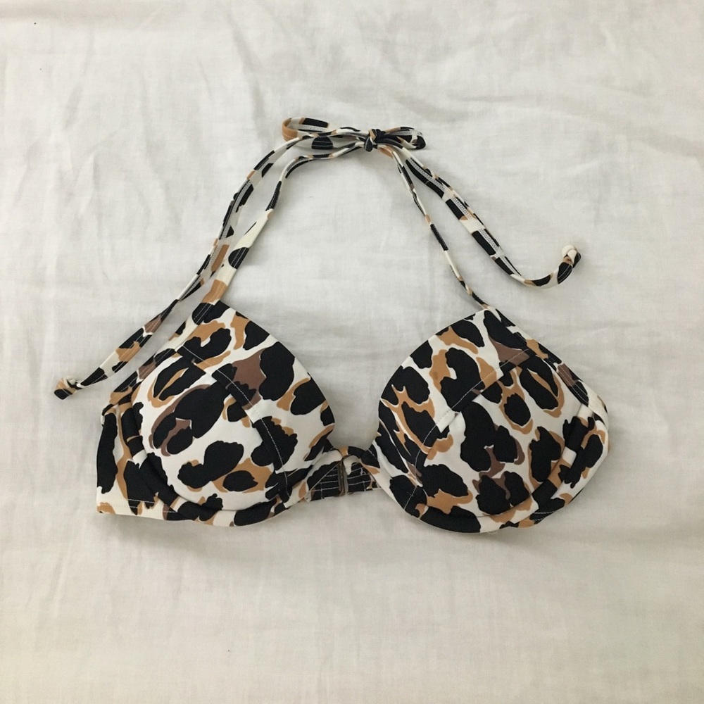 Victoria's Secret Leopard Print Bikini Top